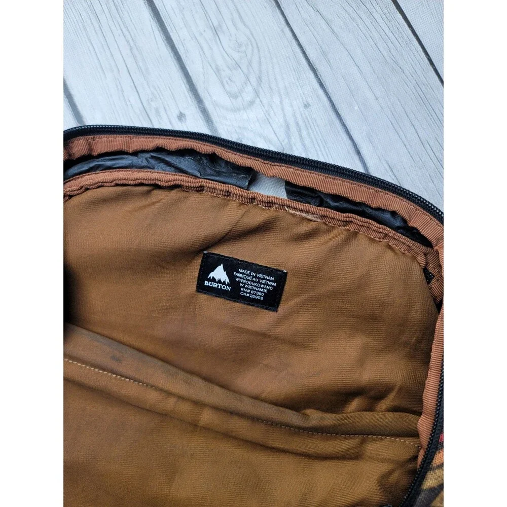 Burton Cadet Backpack Sierra Print Aztec Southwestern Tribal Canvas 30L Rare